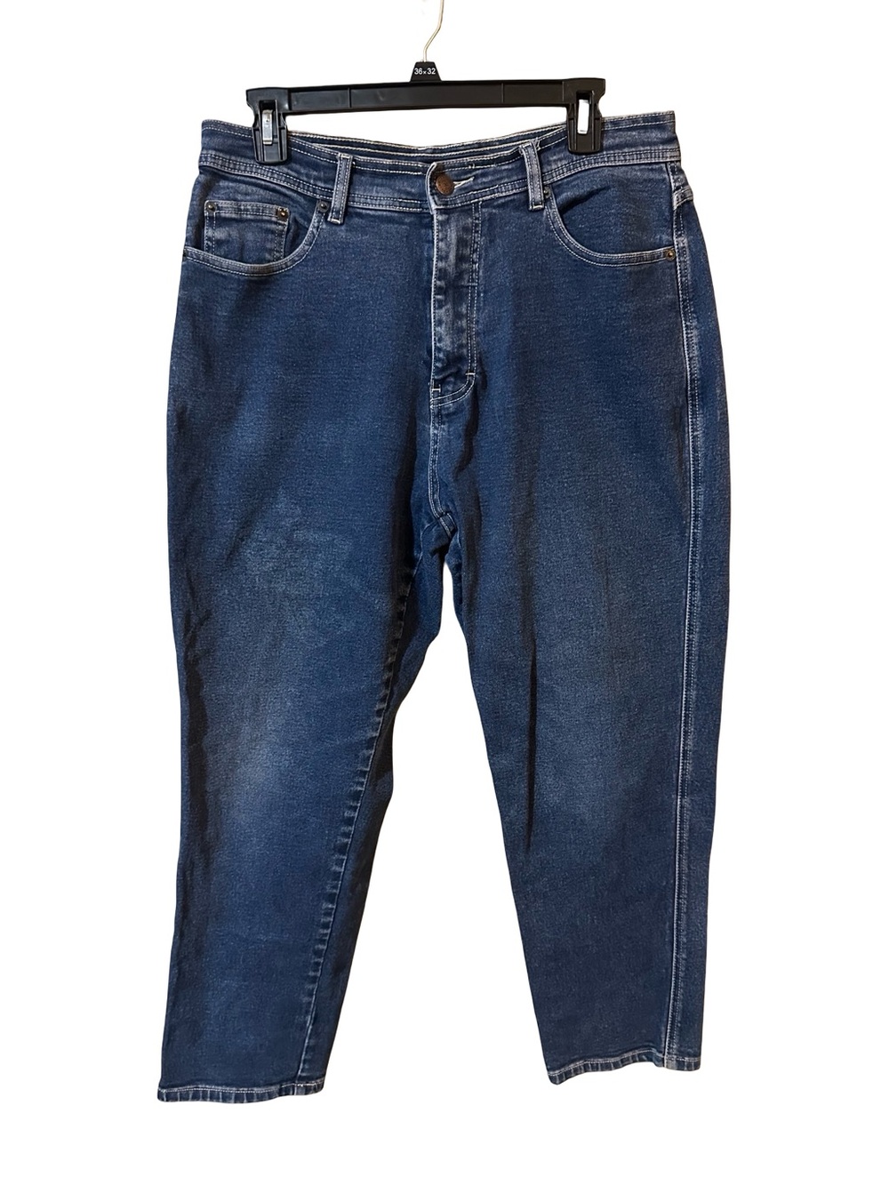 Bill Blass Jeans Womens 12P Petite Blue Denim Stretch Mom Jeans Classic Fit